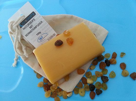 natural soap with amber 100g