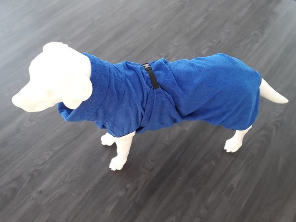 Microfiber bathrobe for dogs