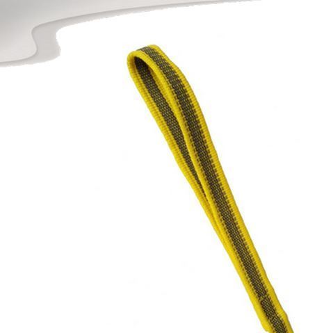 Schleppleine 2m gummiert mit Handschlaufe gelb