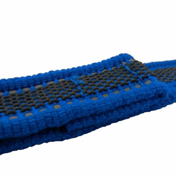 Schleppleine 15m gummiert mit Handschlaufe blau
