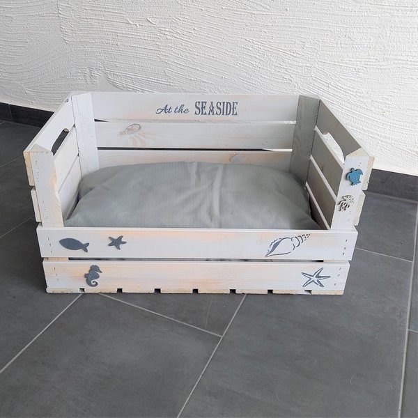 upcycle dog bed SEASIDE 60x40x30cm