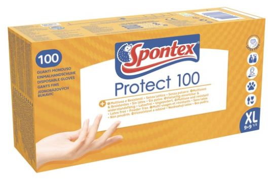 SPONTEX Vinylhandschuhe 100er Pack